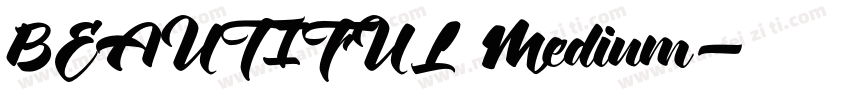 BEAUTIFUL Medium字体转换